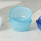 Blue Tones Glass Pinch Pots Boxed 6 Piece