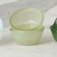 Green Tones Glass Pinch Pots Boxed 6 Piece