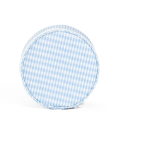 Gingham Mist Jewel Round Case