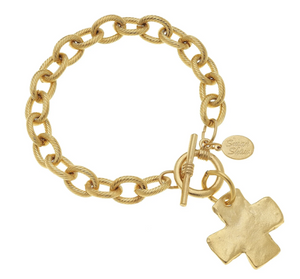 Cross Toggle Bracelet