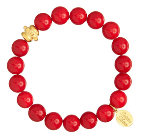 Bailey Stretch Bracelet Red