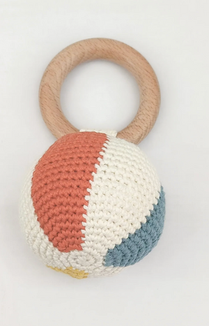 Cotton Crochet Rattle Teether Beach Ball