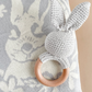 Cotton Crochet Rattle Teether Bunny