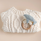 Cotton Crochet Rattle Teether Whale