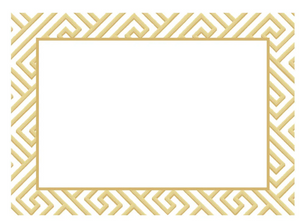 Gold Fretwork Adhesive Labels