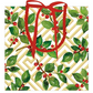 Holly And Fretwork Gift Bags