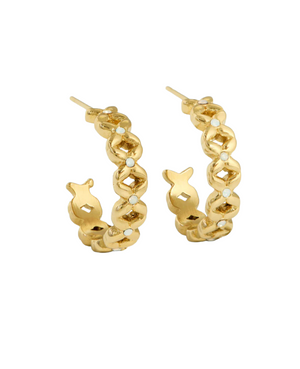 Bridge Street Hoop Earrings 18mm