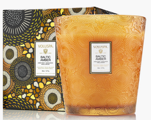 Baltic Amber 3 Wick Hearth Candle