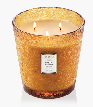 Baltic Amber 3 Wick Hearth Candle