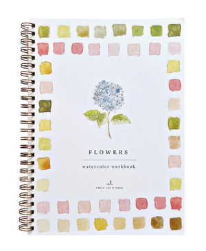 Flowers Watercolor Workbook