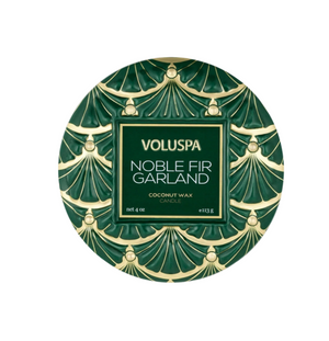 Noble Fir Garland Mini Tin Candle