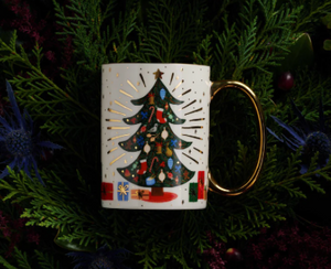 Holiday Tree Porcelain Mug