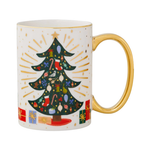 Holiday Tree Porcelain Mug