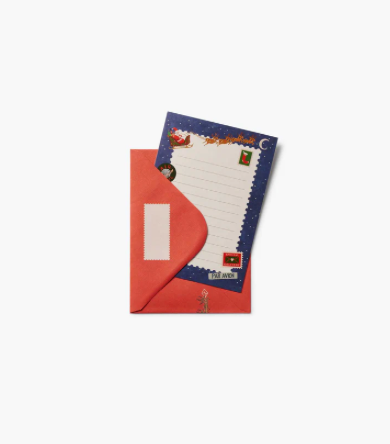 Notepad with colorful design on a white background