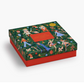 Decorative box with a colorful pattern on a white background