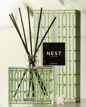 NEST New York diffuser with bamboo scent packaging