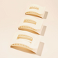 Almond Beige Flat Rectangle Large Hair Clip