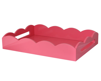 17x13 Scalloped Tray Water