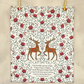 O Come All Ye Christmas Tea Towel- Full Color