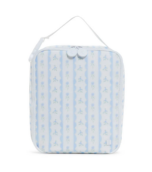 Ribbom Floral Blue Lunch Bag