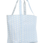 Ribbon Floral Blue X- Large Tote