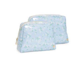 Luxe Gloss Wash Bag Set- All Heart Blue