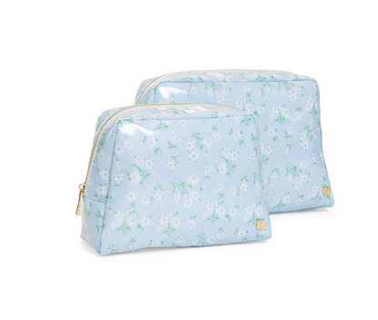 Luxe Gloss Wash Bag Set- All Heart Blue