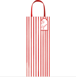 Stripes for Days wine gift bag