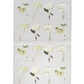 In Bloom Green Flowers Tea Towel