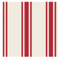 Red Linen Stripe Guest Napkins