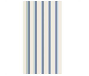 Cornflower Blue Linen Stripe Guest Napkins