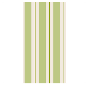 Green Awning Stripe Guest Napkins