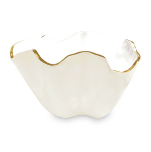 Cream and White Encanto Onyx Ice Bucket