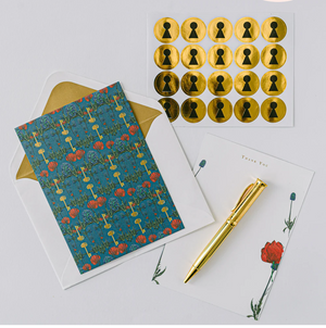 Enchanted Garden Luxury Stationary Set Blue