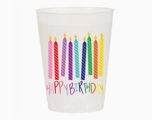 Birthday Cake Candles Frosted Cups