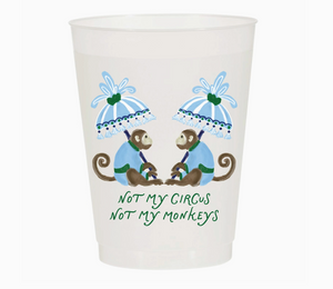 Not My Circus Not My Monkeys Frosted Cups