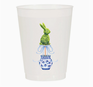 Topiary Bunny Frosted Cups - Easter