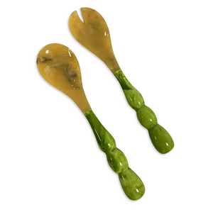 Green Resin Rio Bubble Salad Servers