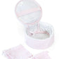 Pimlico Stripe Pink Quilated Jewel Round