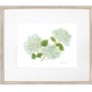 Hydrangea 2 with Silver 26x22