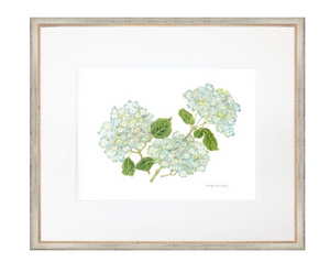 Hydrangea 2 with Silver 26x22