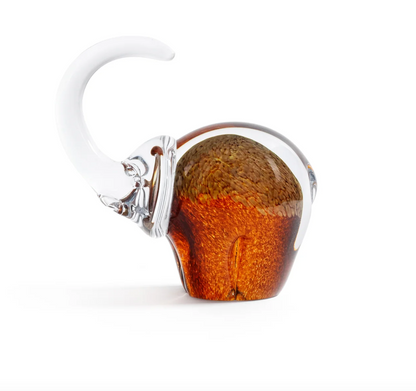 Great Elephant- Golden Amber  Glass
