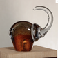 Great Elephant- Golden Amber  Glass
