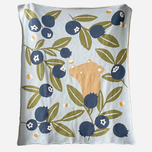 Blueberry Bear Bee Blanket