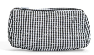 Gingham Black Quilted Pochette Bag
