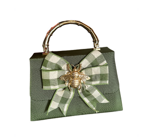 Green Lulu Green Harvest Bow w Tails Bee