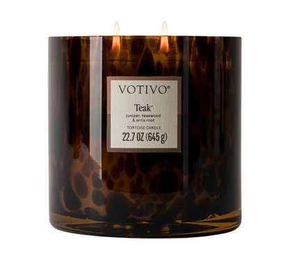 Teak Tortoise Candle 22.7 oz