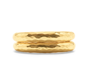 Cleopatra Slice Stacking Ring Set, Size 7 - Gold