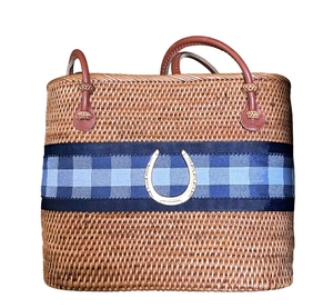 Medium Charlotte- Navy/Navy Harvest Layer- Horseshoe