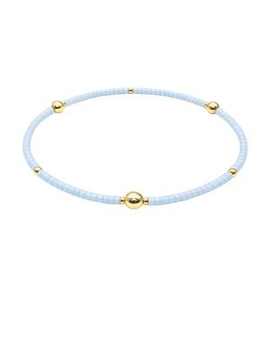 Game Day - Light Blue & Gold Bracelet
